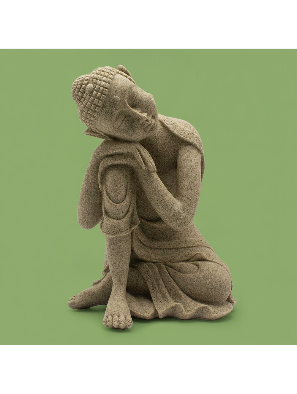 Sandstone Resting Buddha Figurine